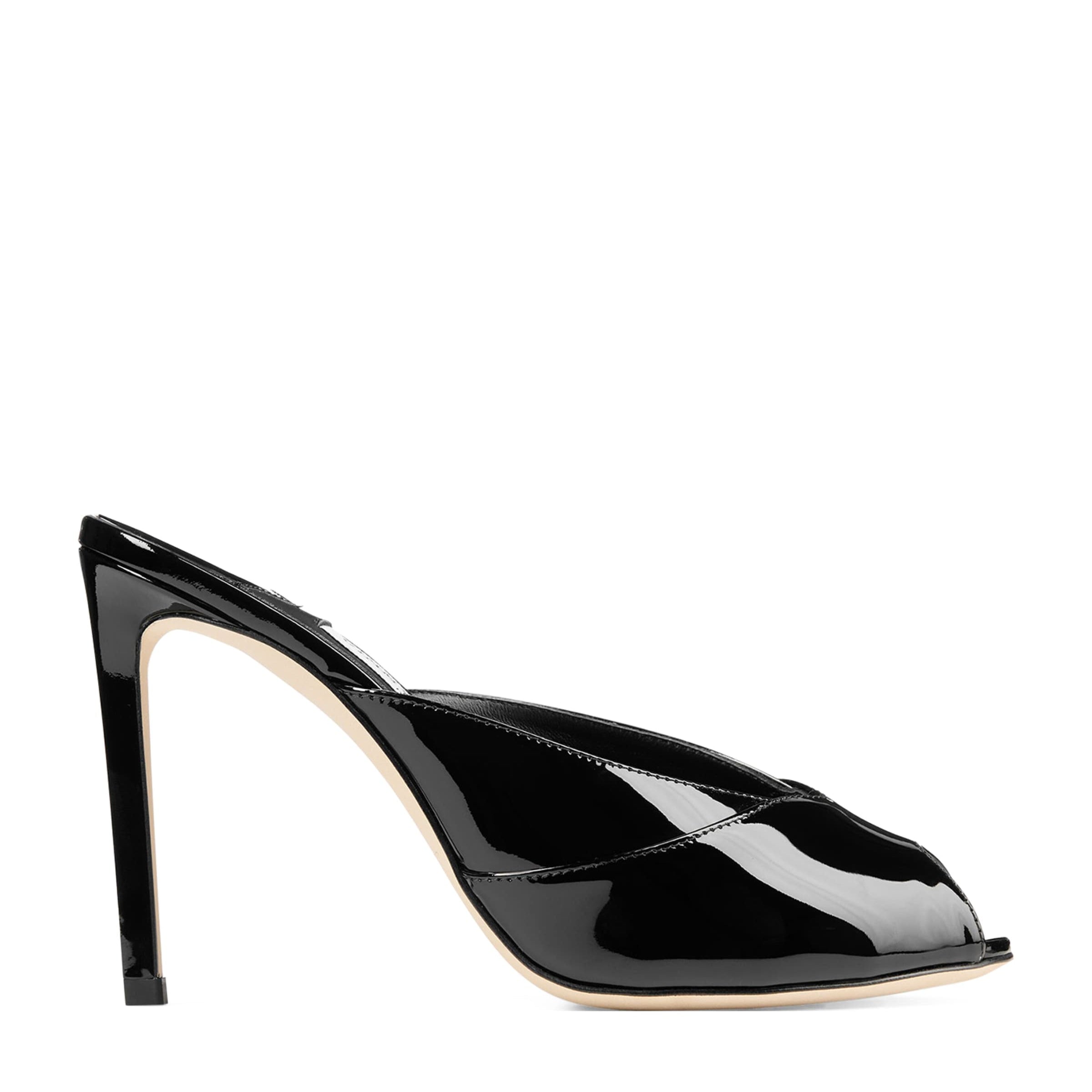 Brigitte 100 Patent Leather Mules