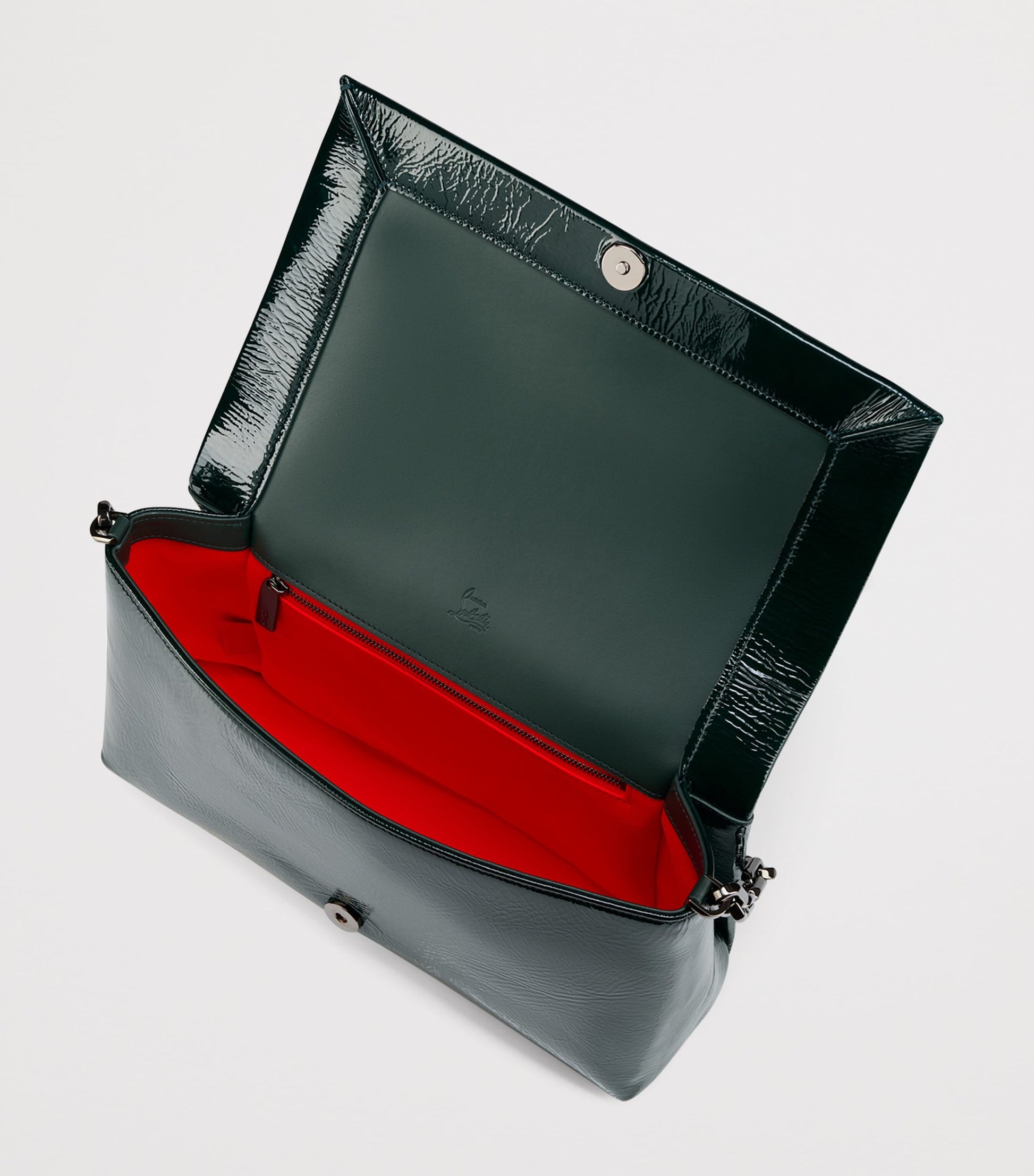 Christian Louboutin Green Loubi54 Large Leather Shoulder Bag