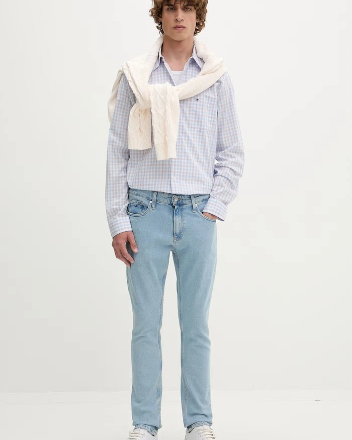 Tommy Jeans erkek slim taper jean pantolon