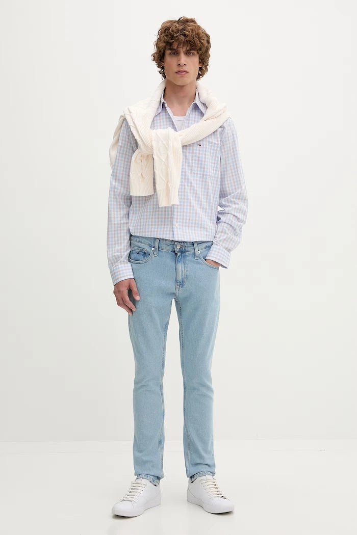 Tommy Jeans erkek slim taper jean pantolon