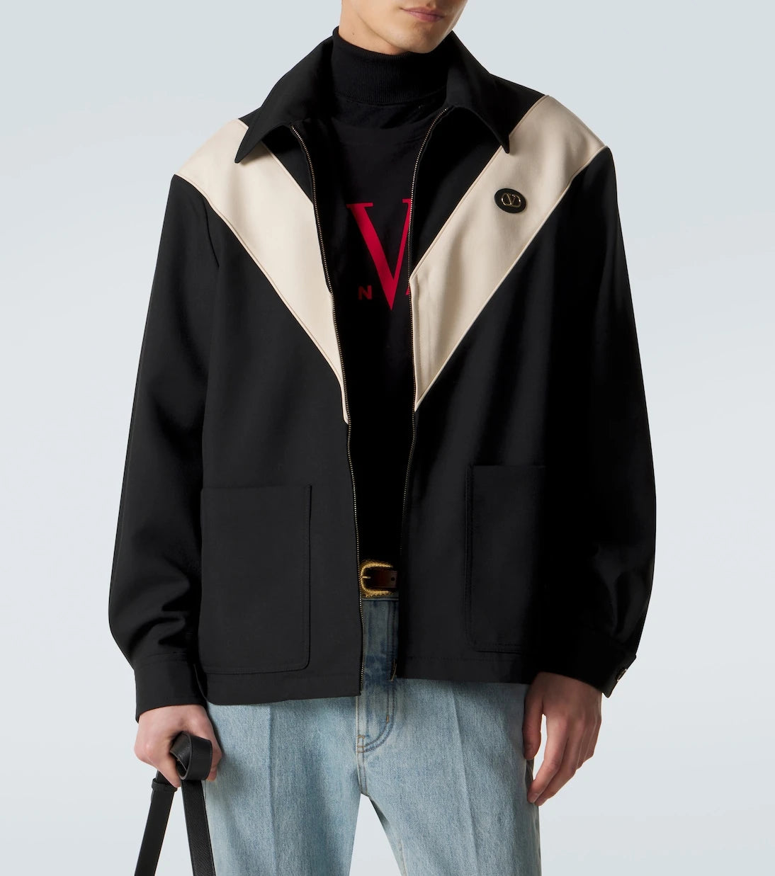 Valentino - VLogo gabardine jacket