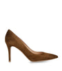 Brown Suede Gianvito Pumps 85