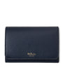 Mulberry Blue Small Leather Continental Trifold Wallet