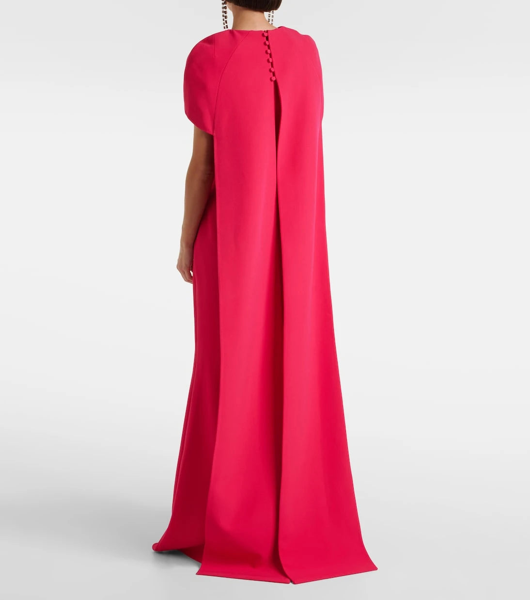 Safiyaa - Ginkgo caped gown