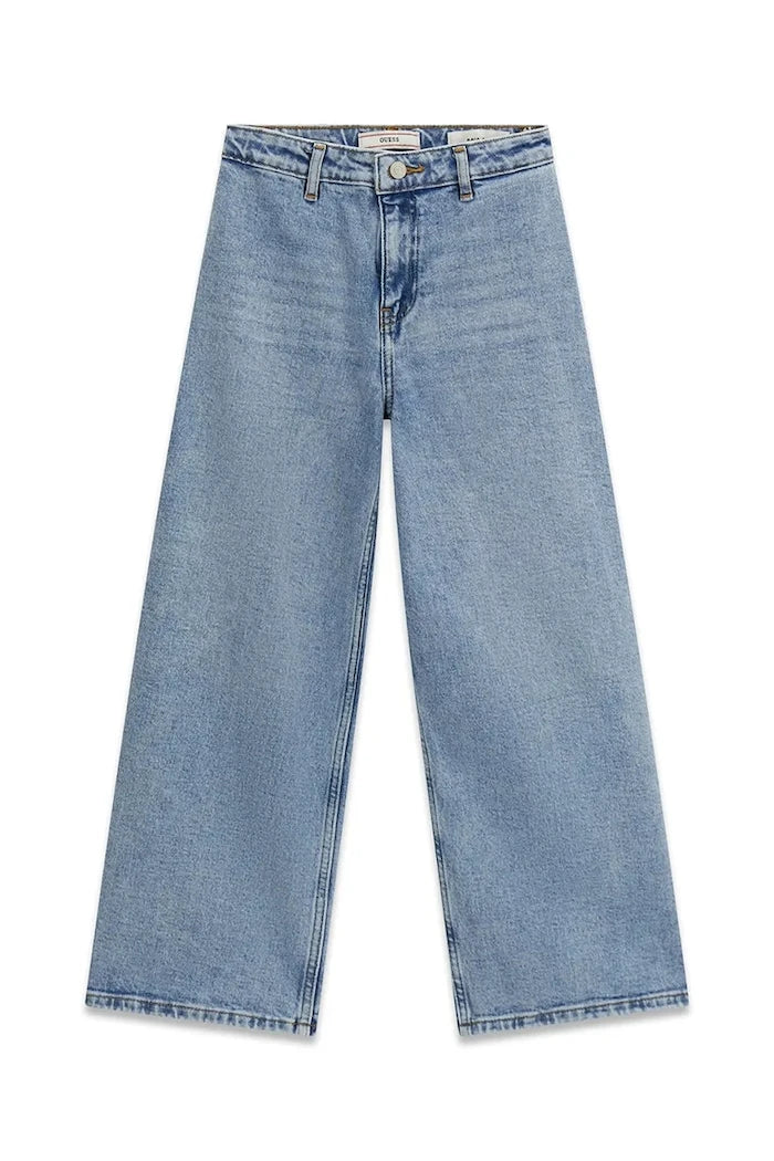Guess çocuklar için wide leg kot pantolon