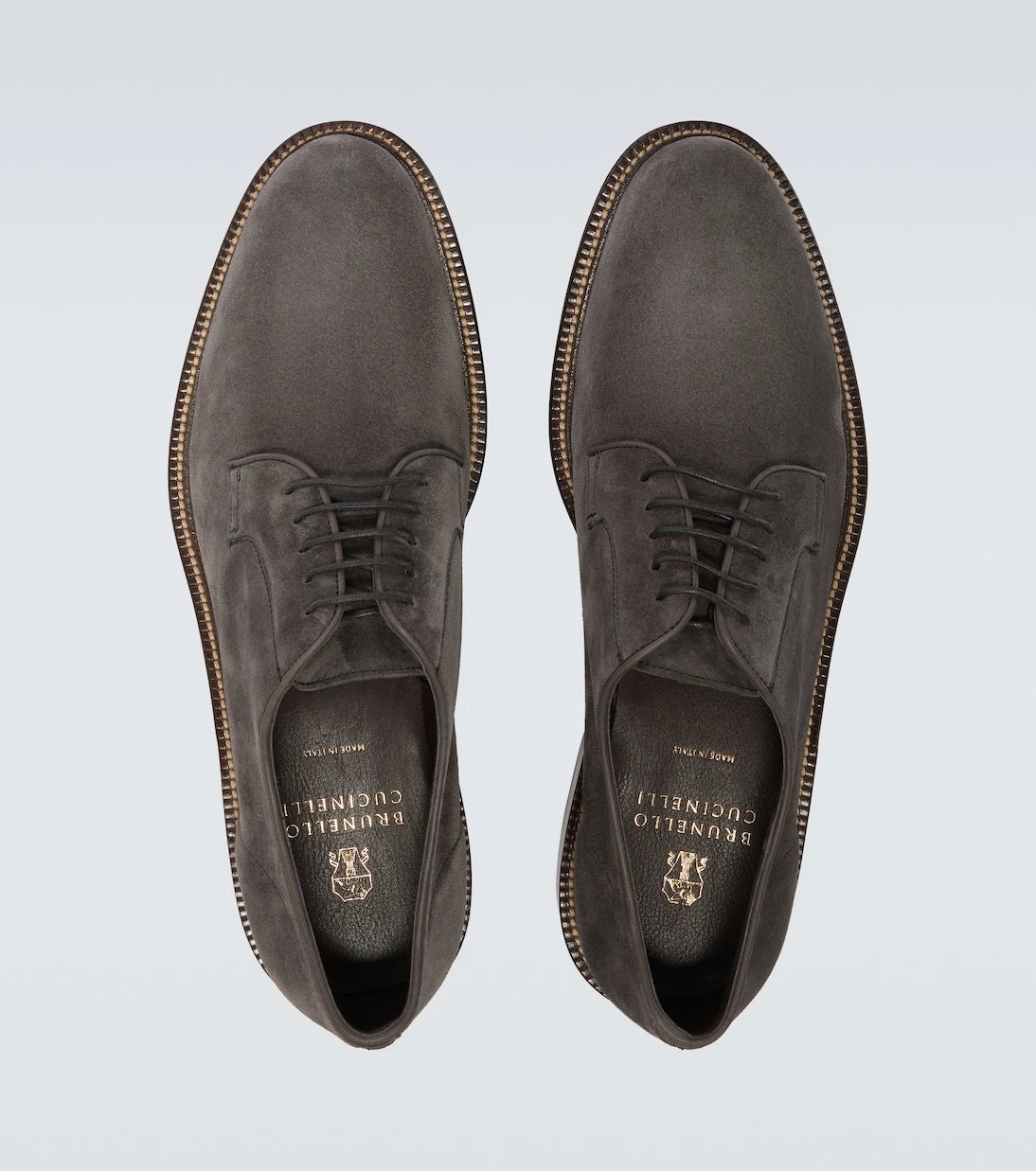 Brunello Cucinelli - Suede Derby shoes