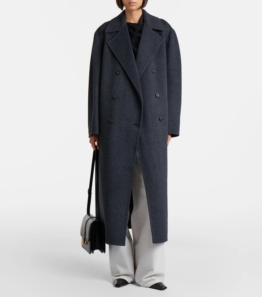 Vince - Double-breasted wool-blend coat