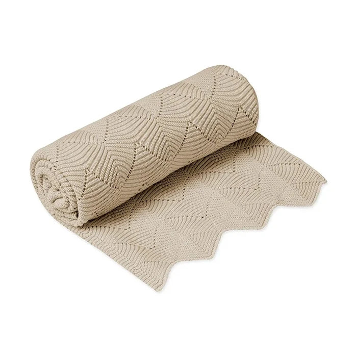 Cam Cam Copenhagen bebek pamuk battaniye Almond