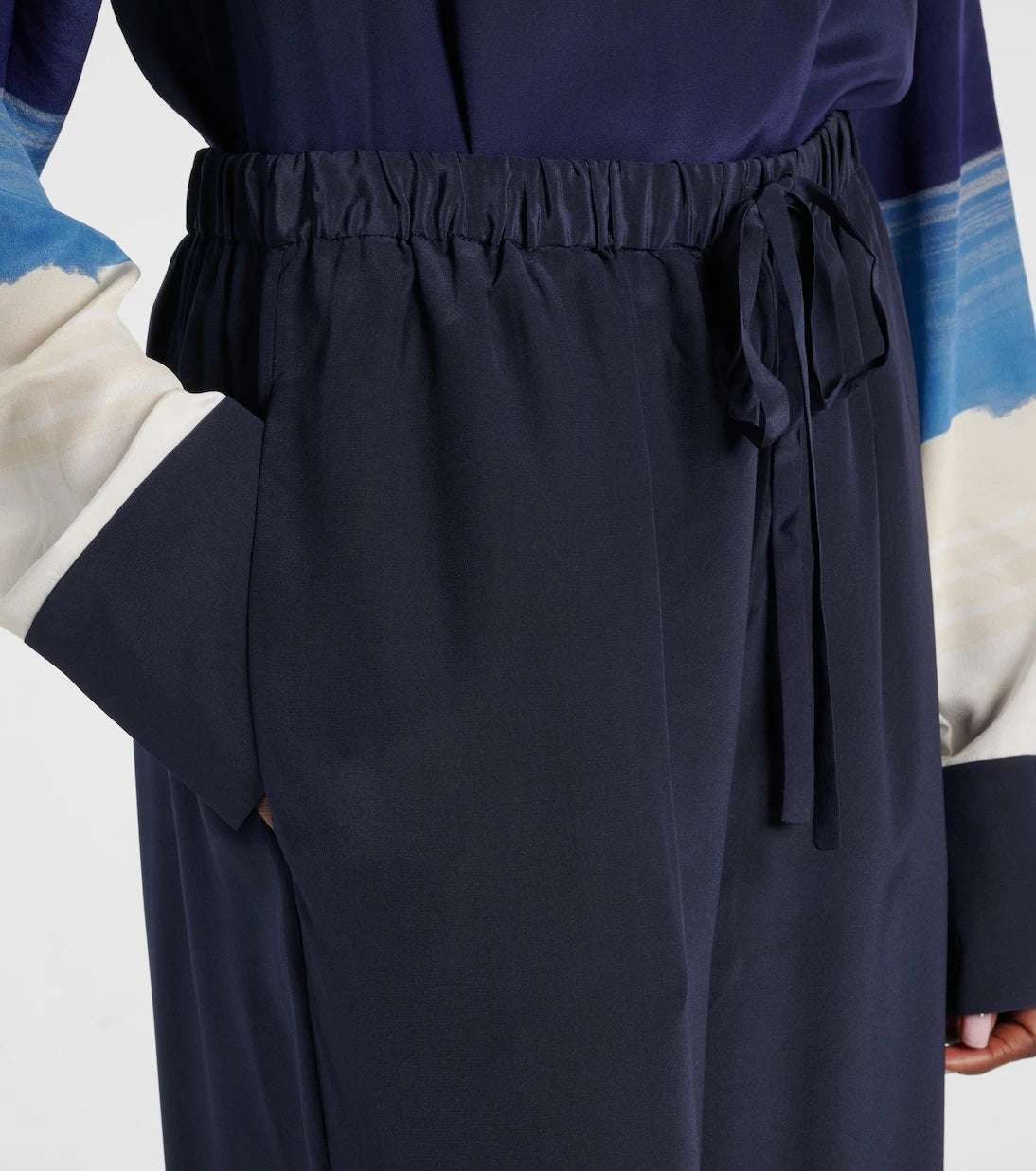 SIR - Mariner silk crêpe wide-leg pants