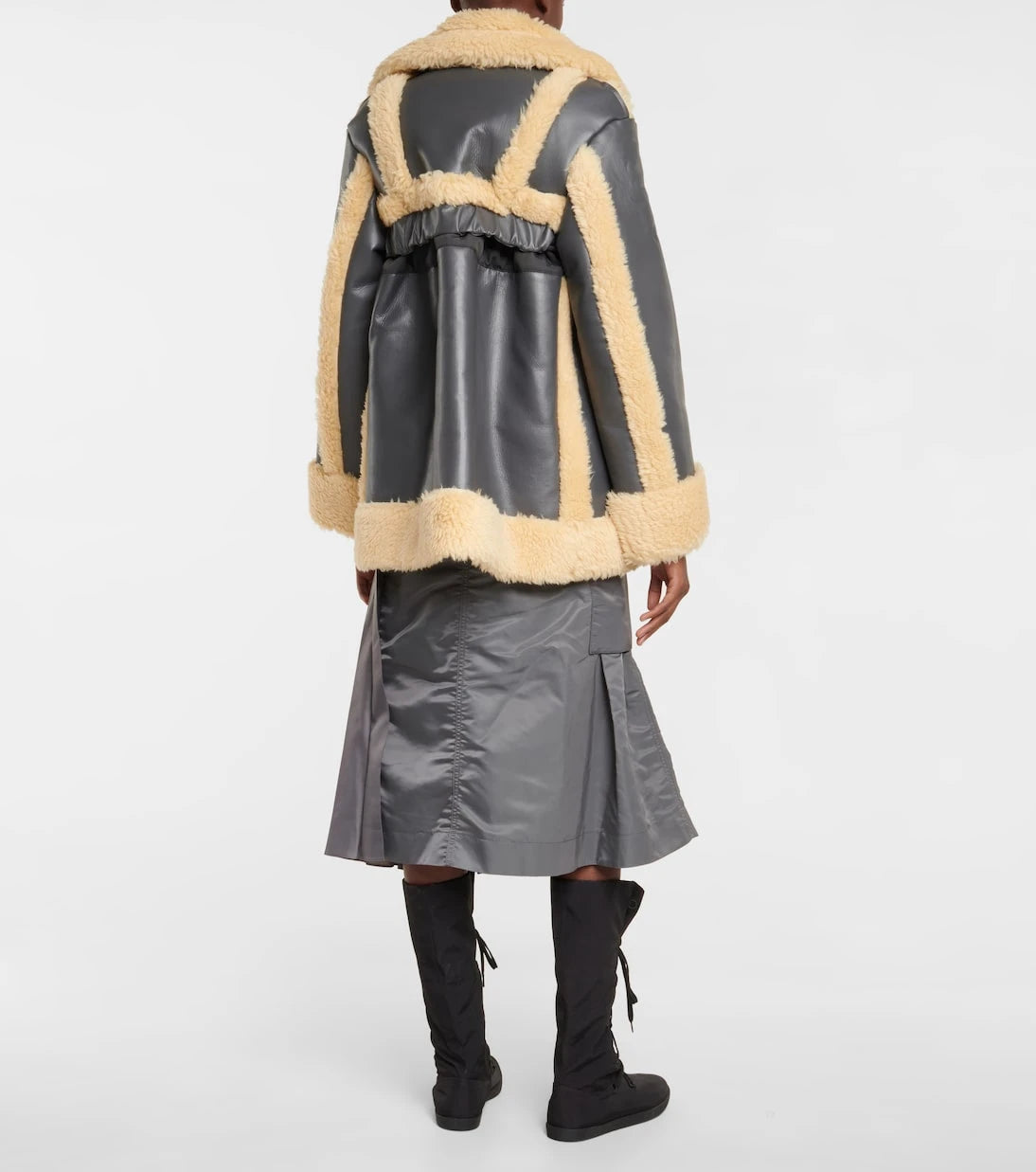 Sacai - جاكيت مزدوج الصدر