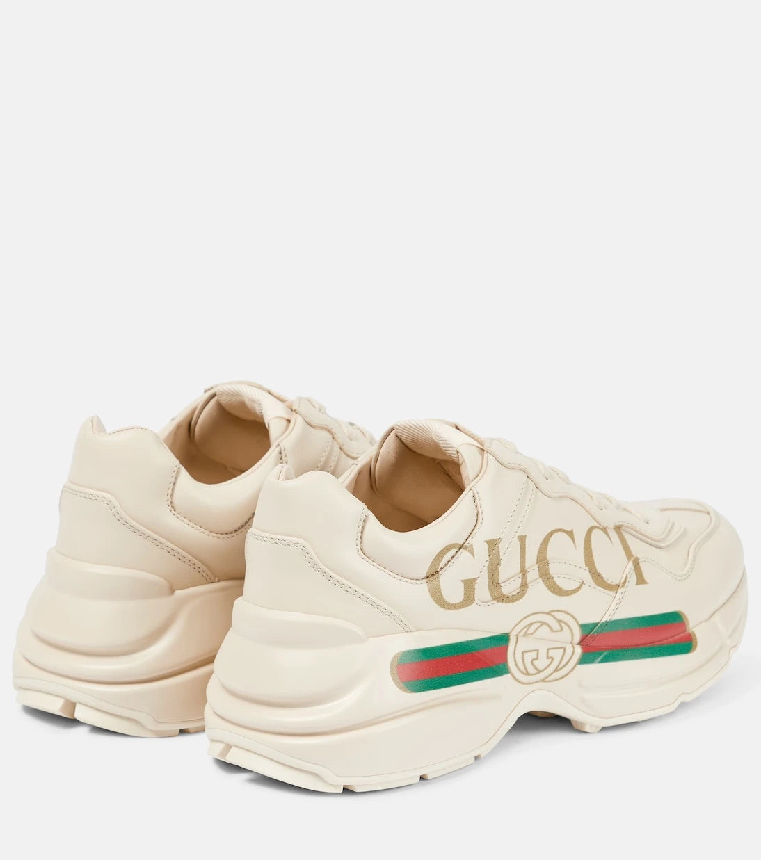 Gucci - حذاء سنيكرز Rhyton الجلدي