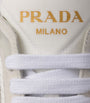 Prada White Re-Nylon and Suede Prax 2.0 Low-Top Sneakers