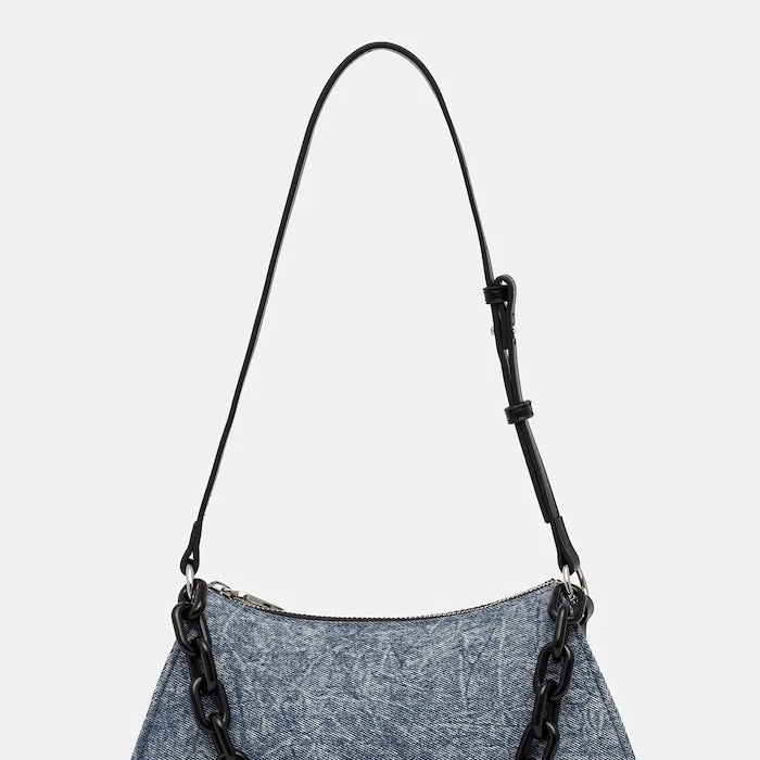 Karl Lagerfeld Jeans kadın denim baget çanta