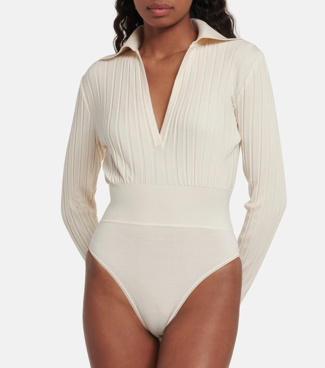 Alaïa - Ambra wool-blend bodysuit