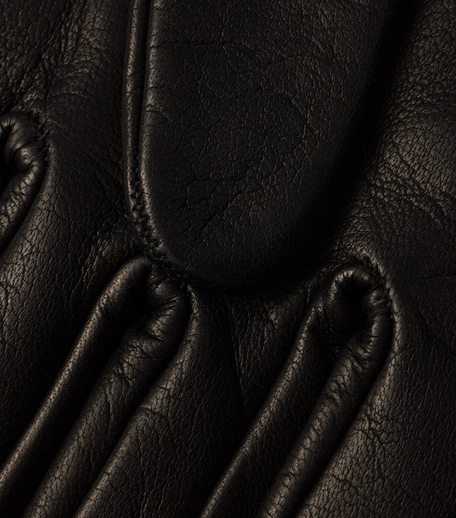 Black Nappa Leather Gloves
