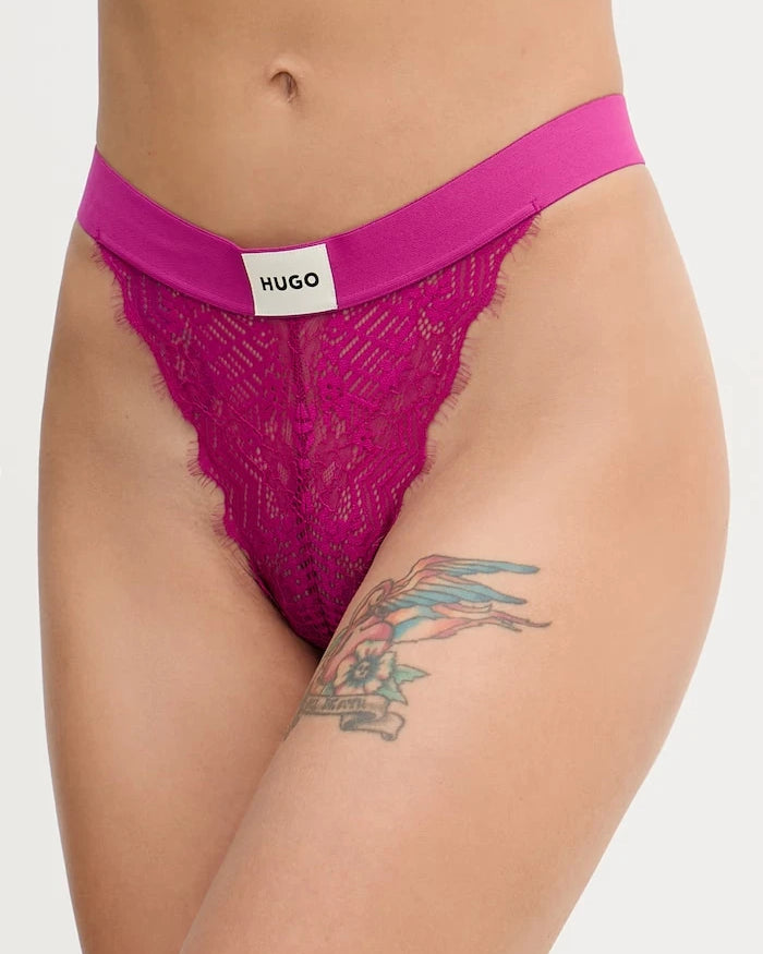 HUGO прашки дамски от дантела STRING RL LACE