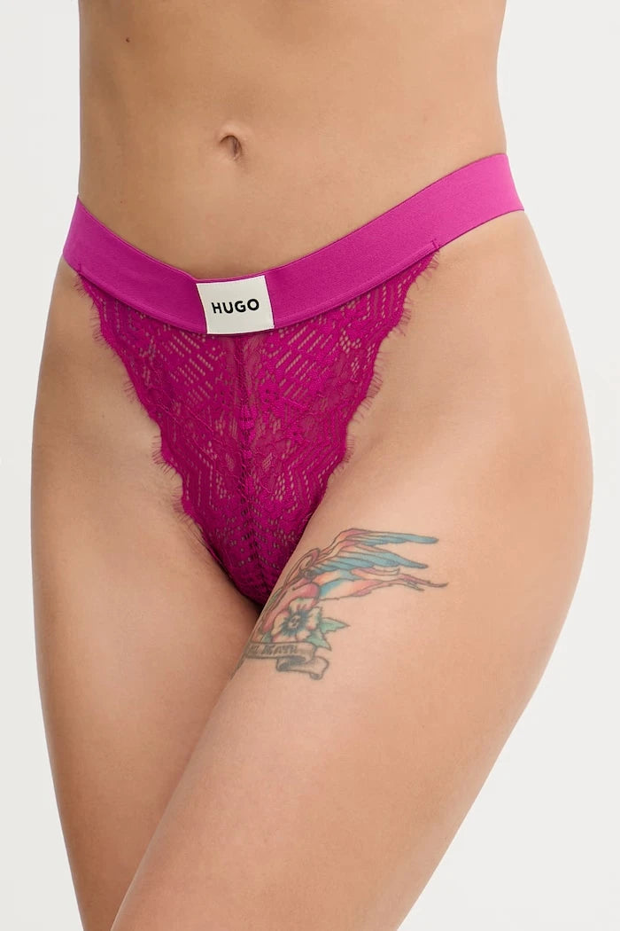 HUGO прашки дамски от дантела STRING RL LACE