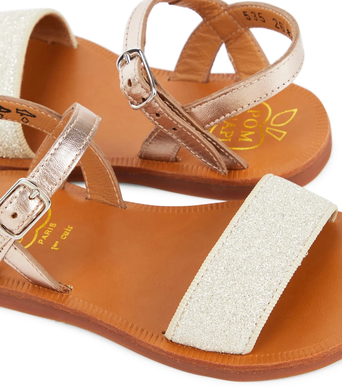Pom d'Api - Plagette Buckle leather sandals