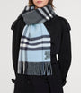 Black Cashmere Contrast Check Scarf