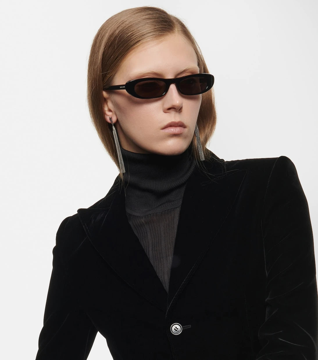 Saint Laurent - SL 557 Shade نظارة شمسية بيضاوية