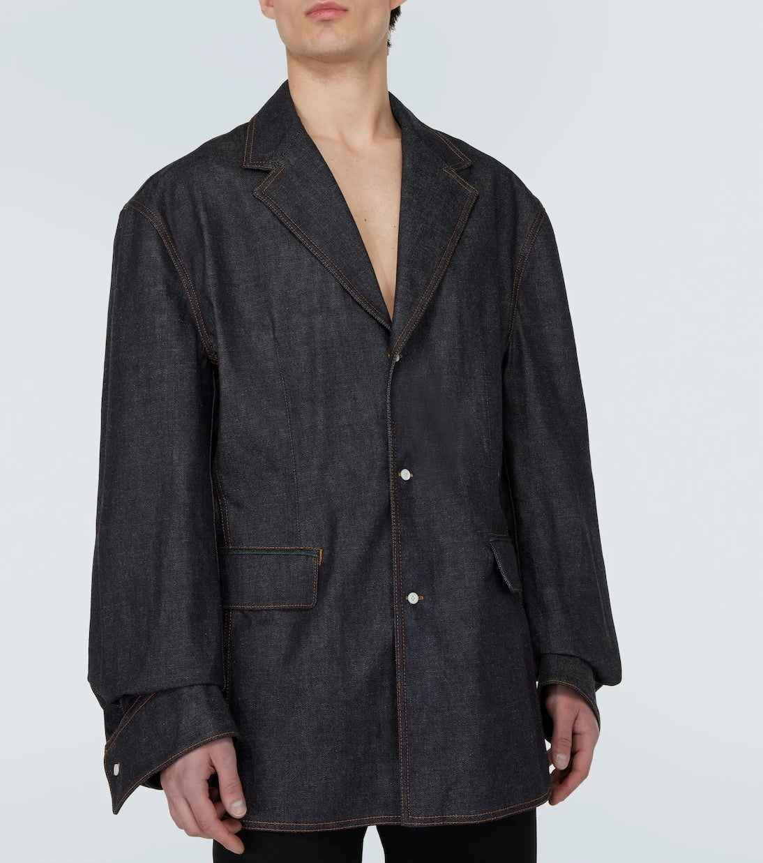 Prada - Single-breasted denim jacket