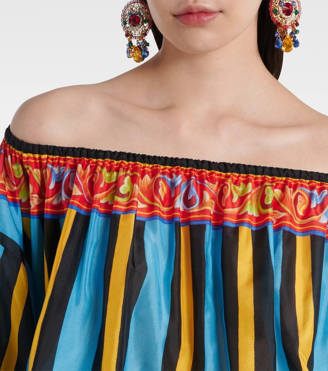Dolce&Gabbana - Patterned silk top