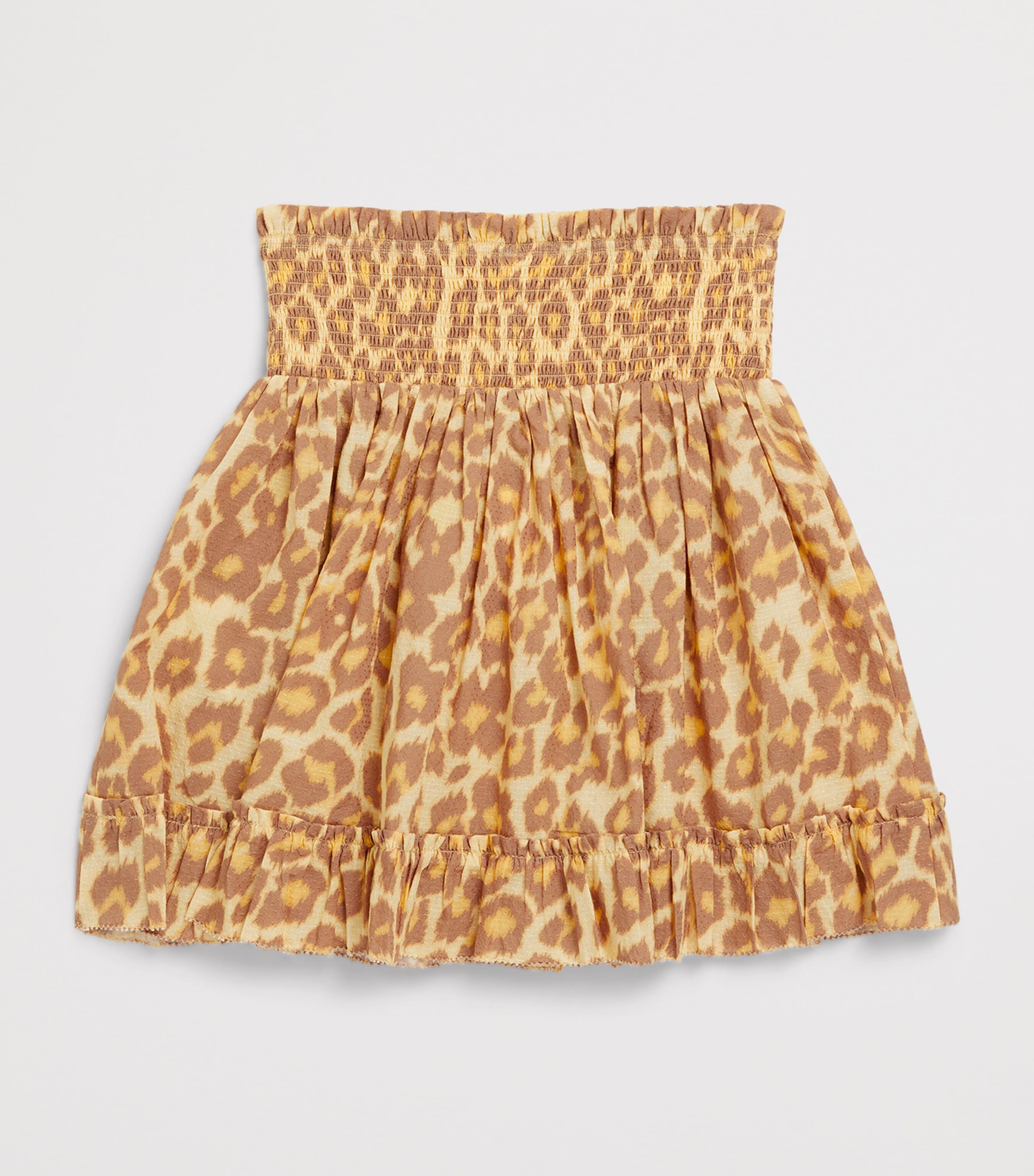 Zimmermann Kids Cotton Leopard Print Skirt (1-12 Years)