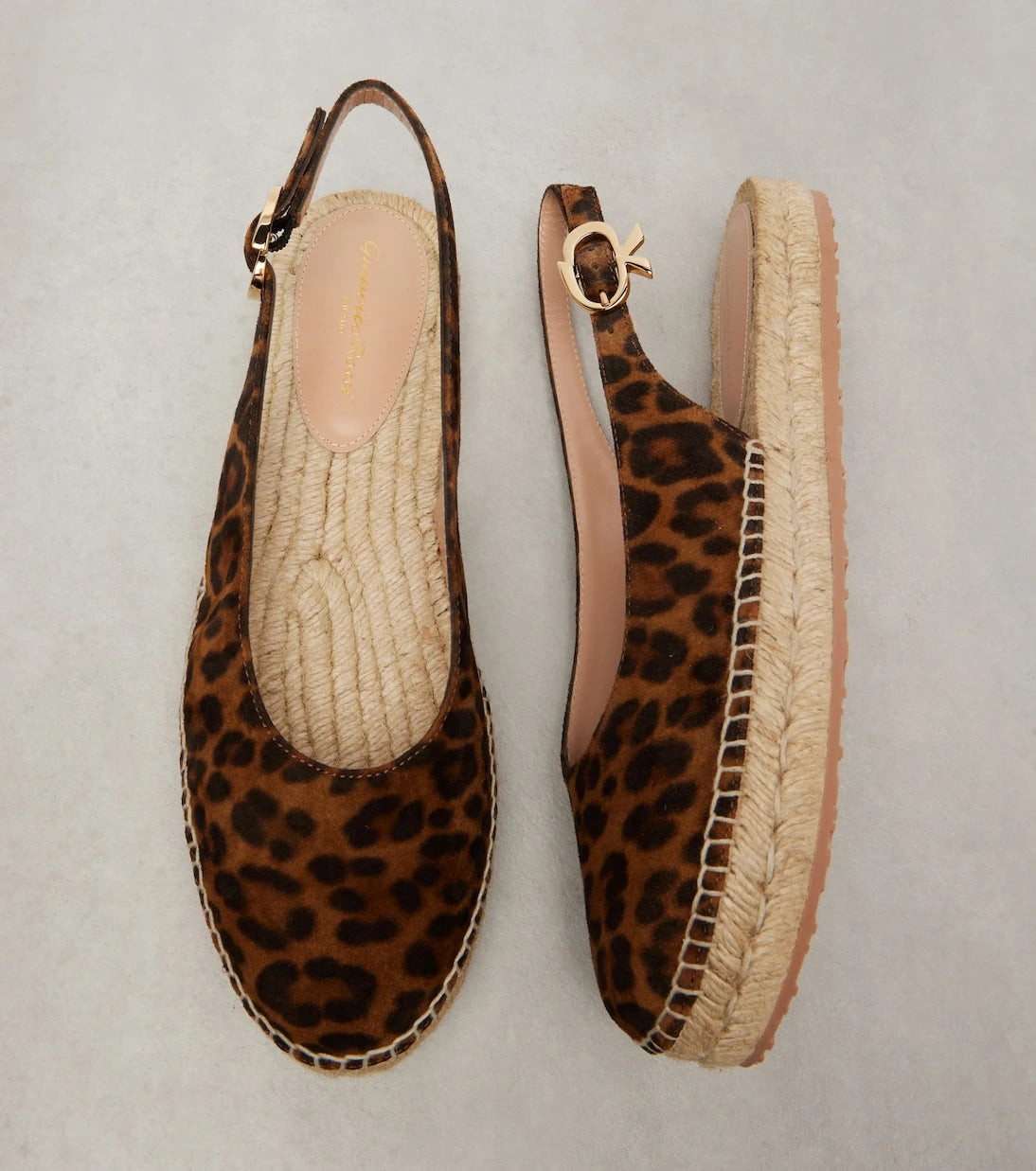 Gianvito Rossi - Paz suede slingback espadrilles