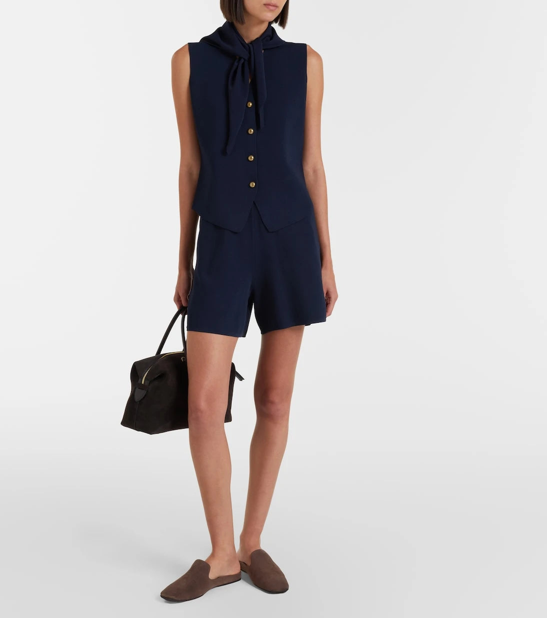 Max Mara - Knitted crêpe shorts