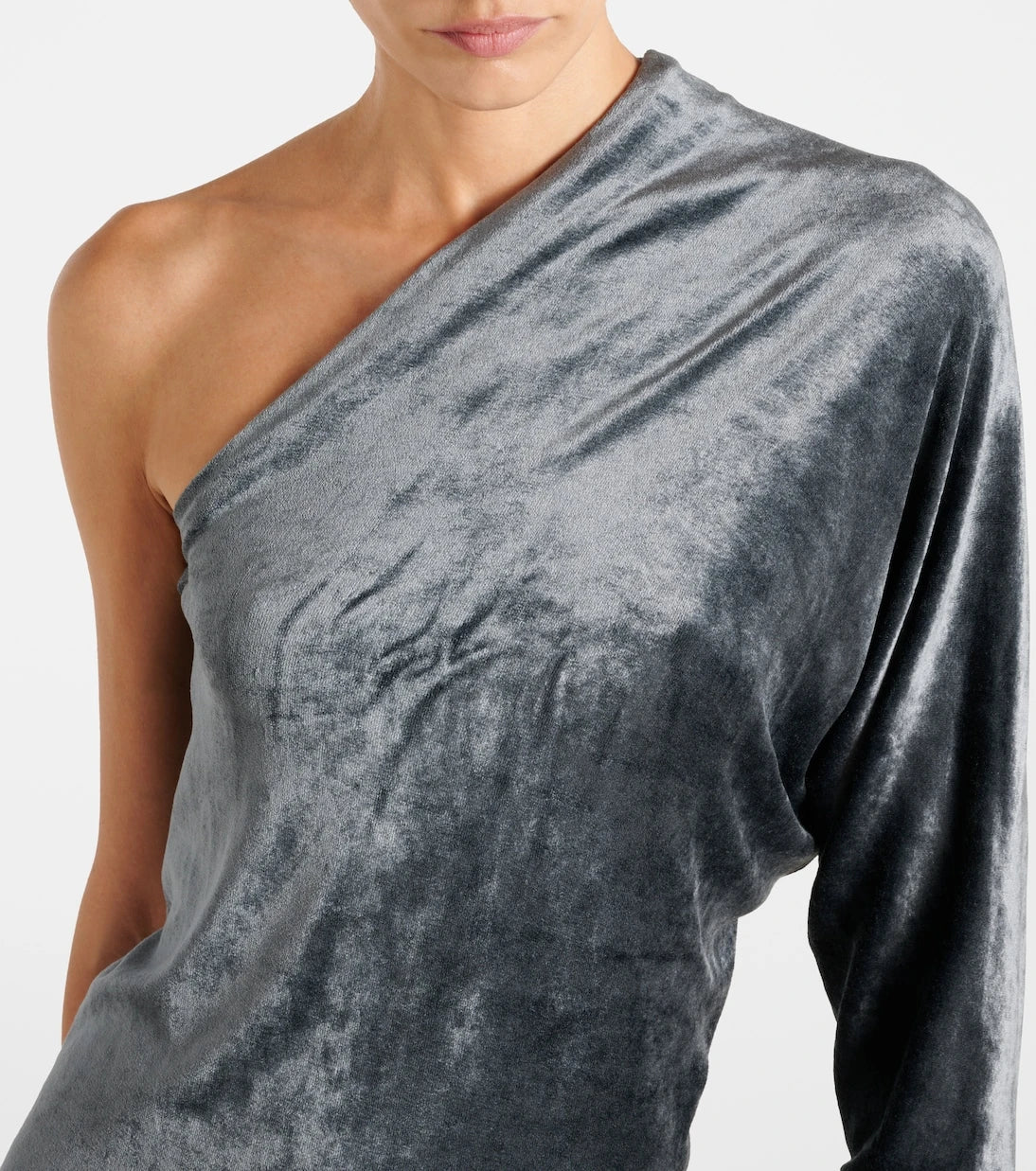 Rick Owens - Diana one-shoulder velvet top
