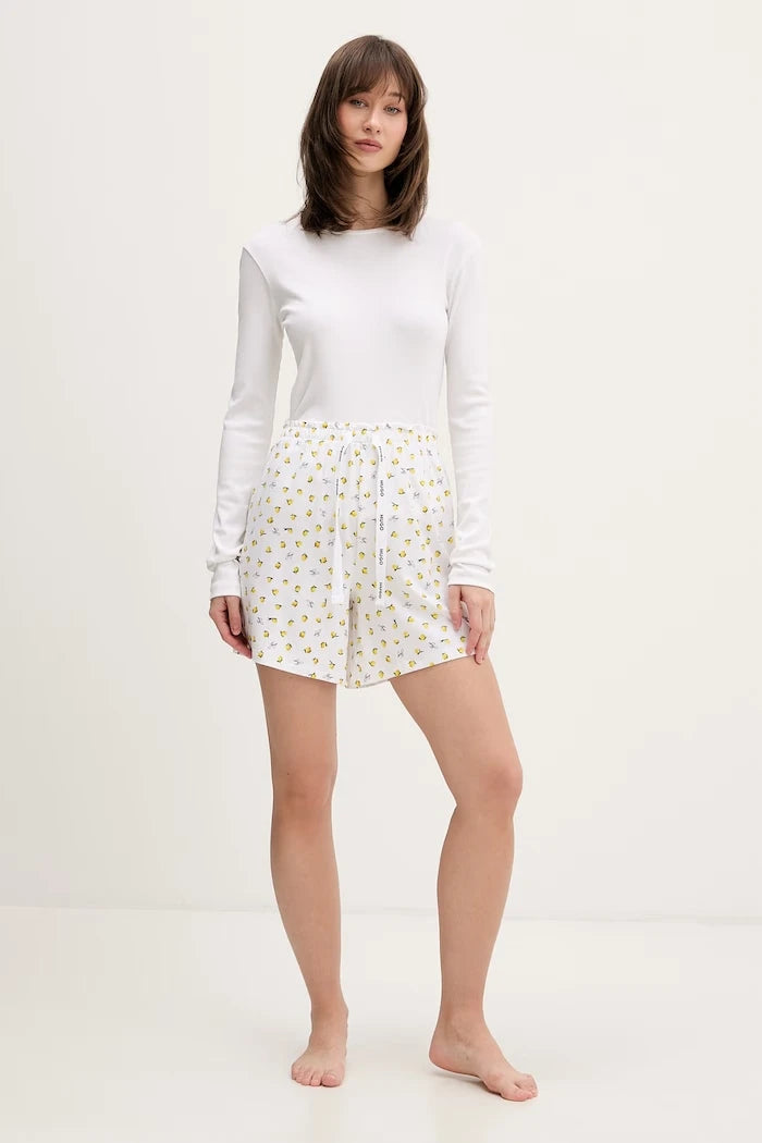 HUGO kadın modal kısa pijama şortu CASUAL SHORTS