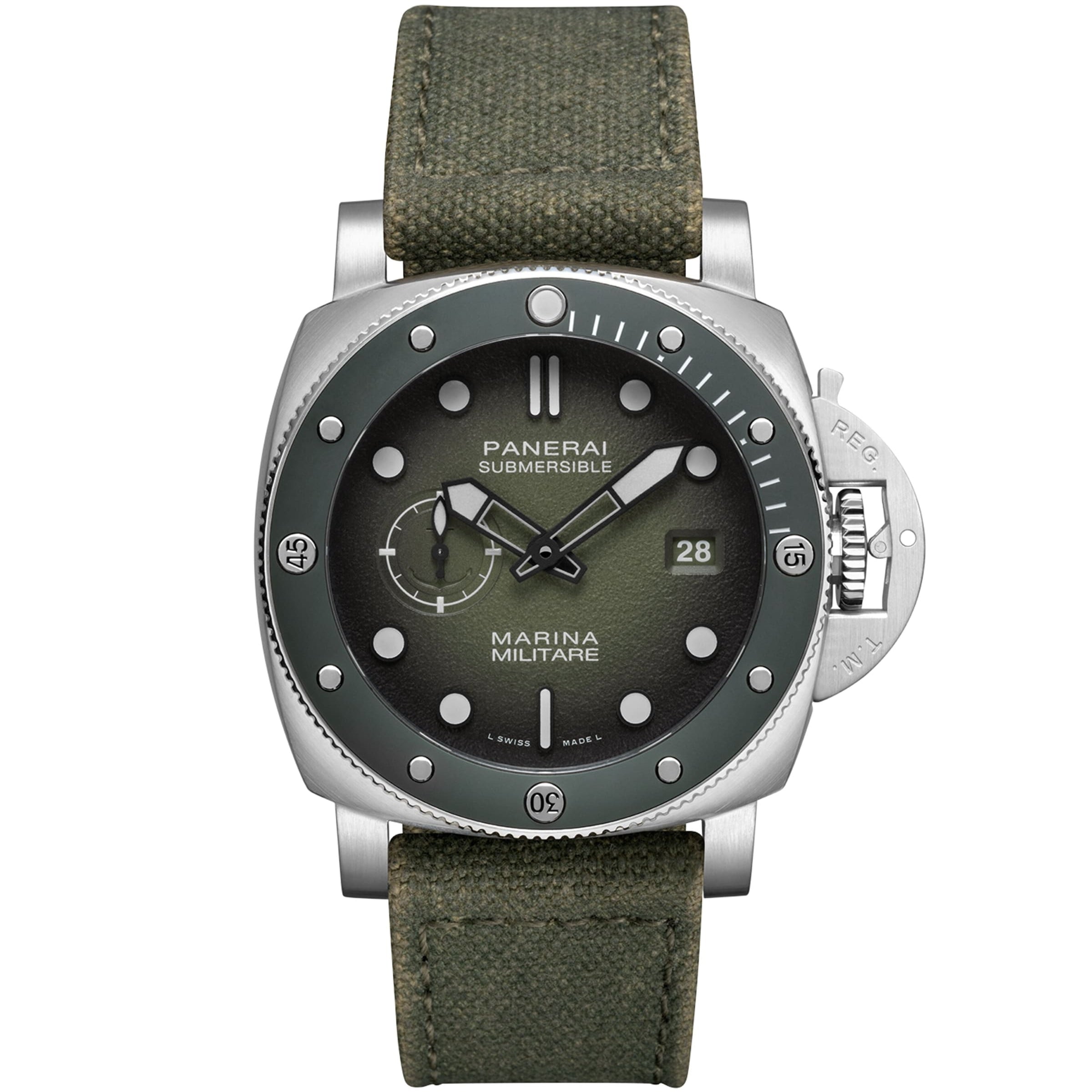 Stainless Steel Submersible Marina Militare Watch 44mm