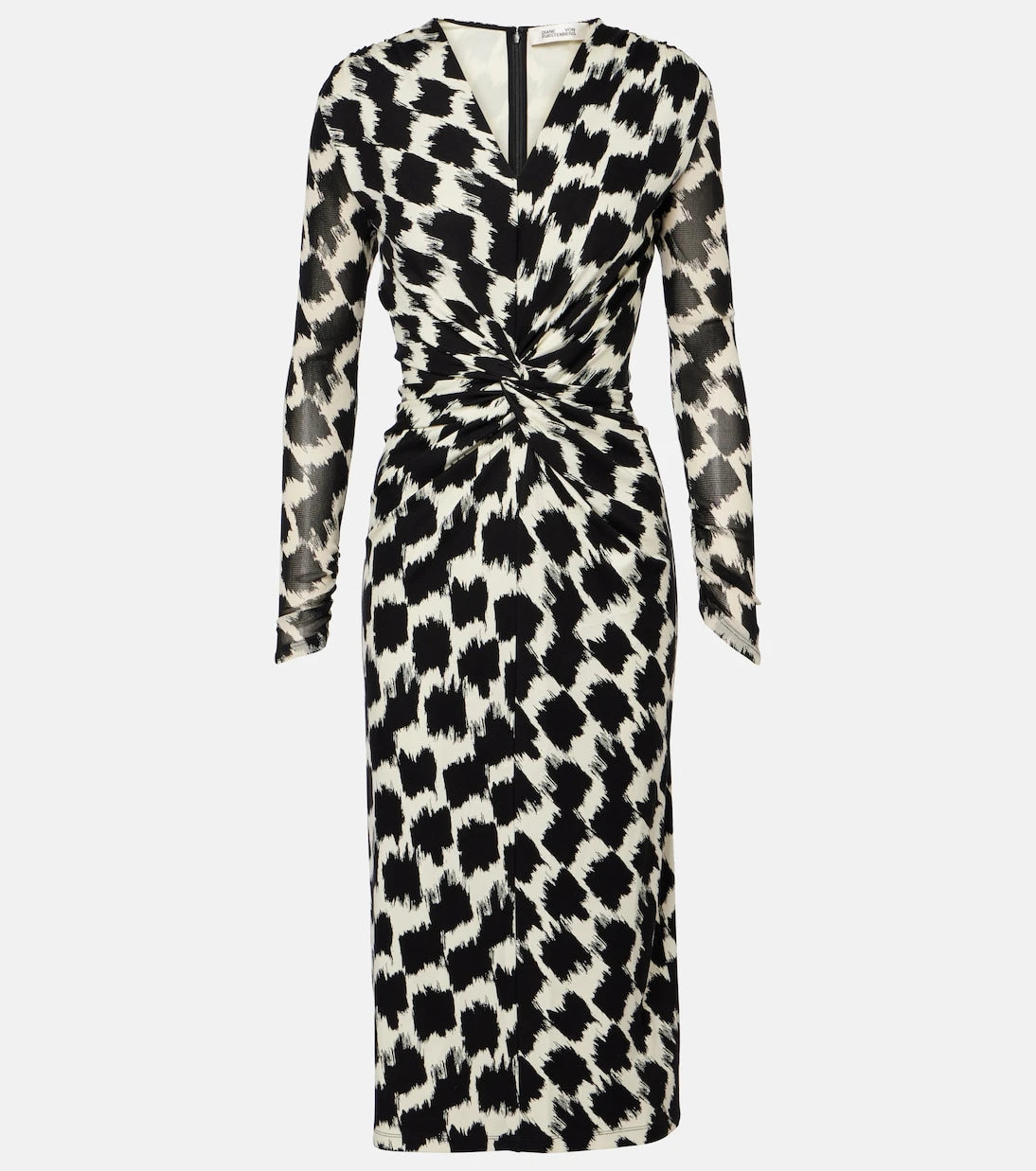 Diane von Furstenberg - Libra printed gathered midi dress