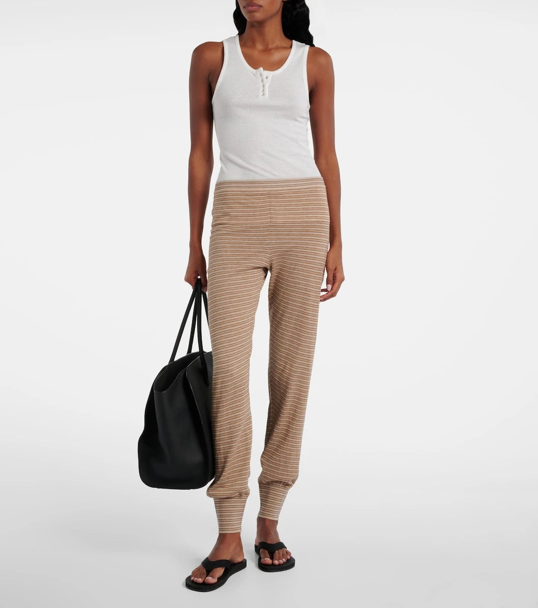 The Row - Jearl cotton and cashmere sweatpants