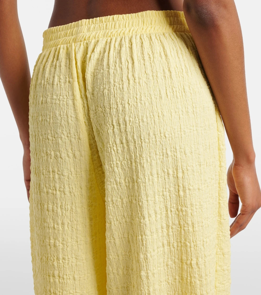 Jade Swim - Mika seersucker wide-leg pants