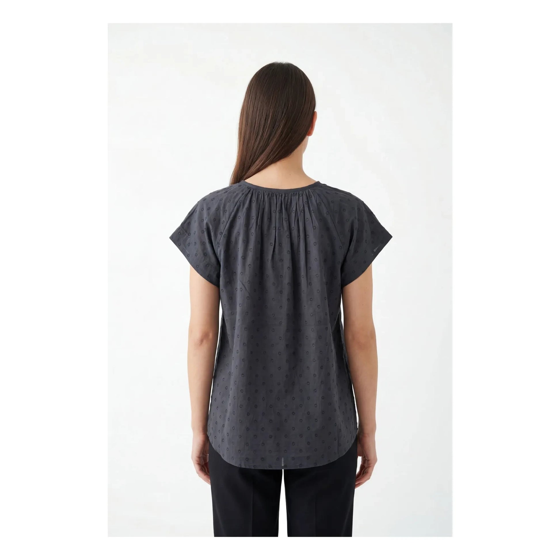 BELLEPIECE - Sistelo Cotton blouse | Grey