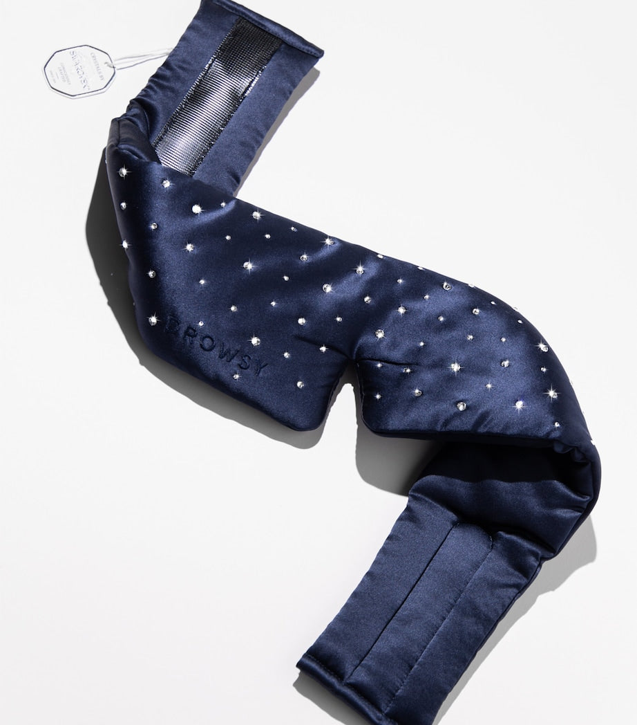 Silk Swarovski Crystal Sleep Mask