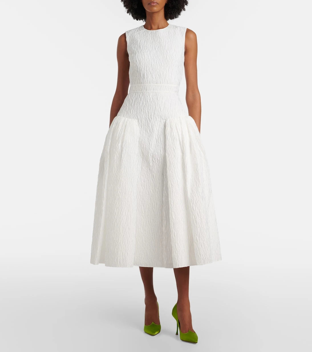 Roksanda - Bridal Aya cloqué midi dress