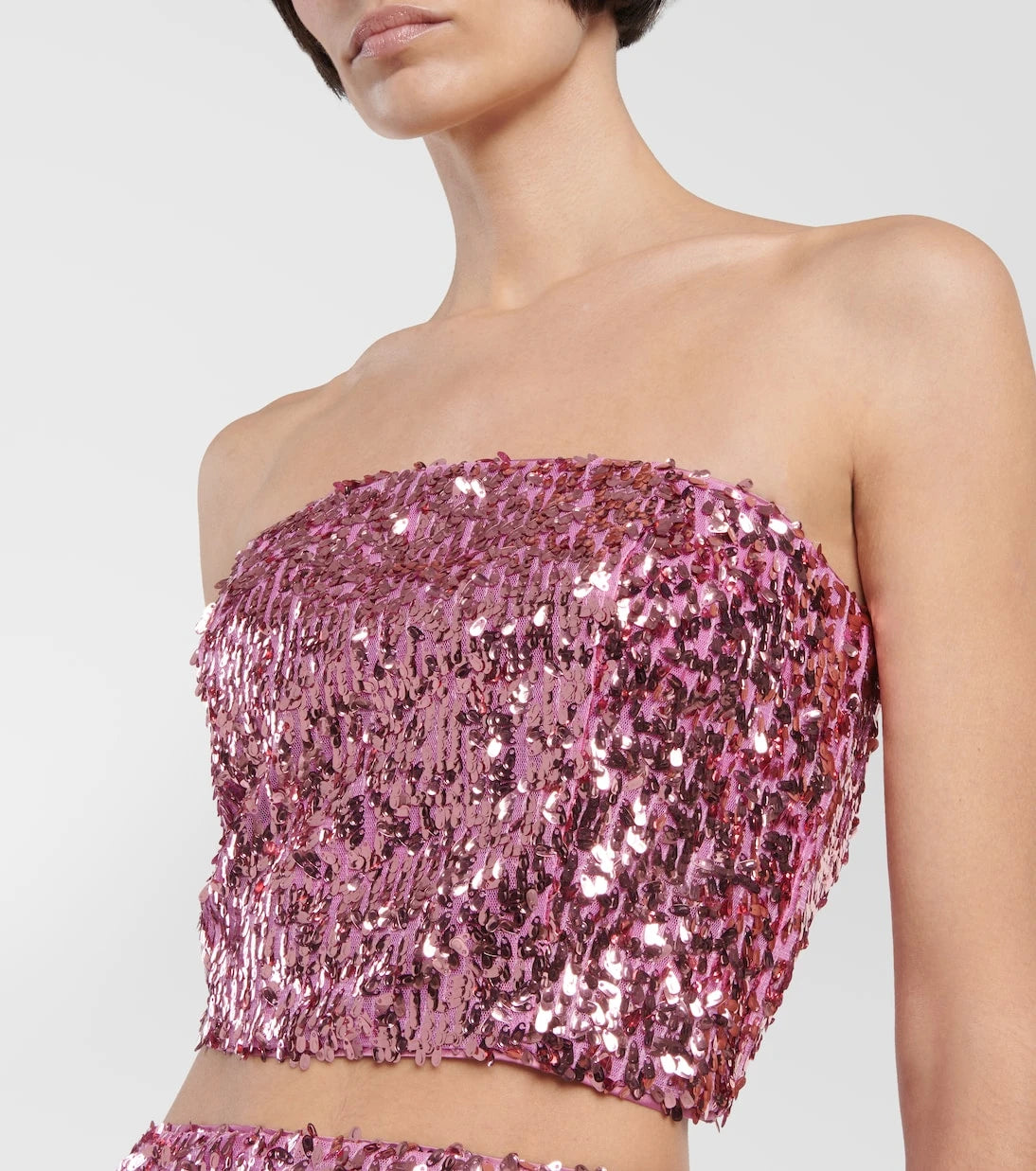 Rotate - Sequined bandeau top
