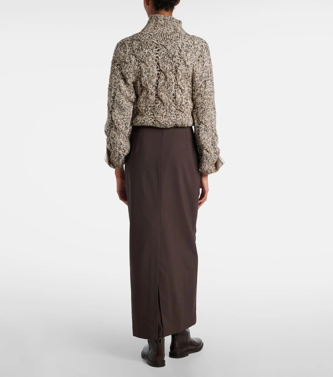Brunello Cucinelli - Wool-blend maxi skirt