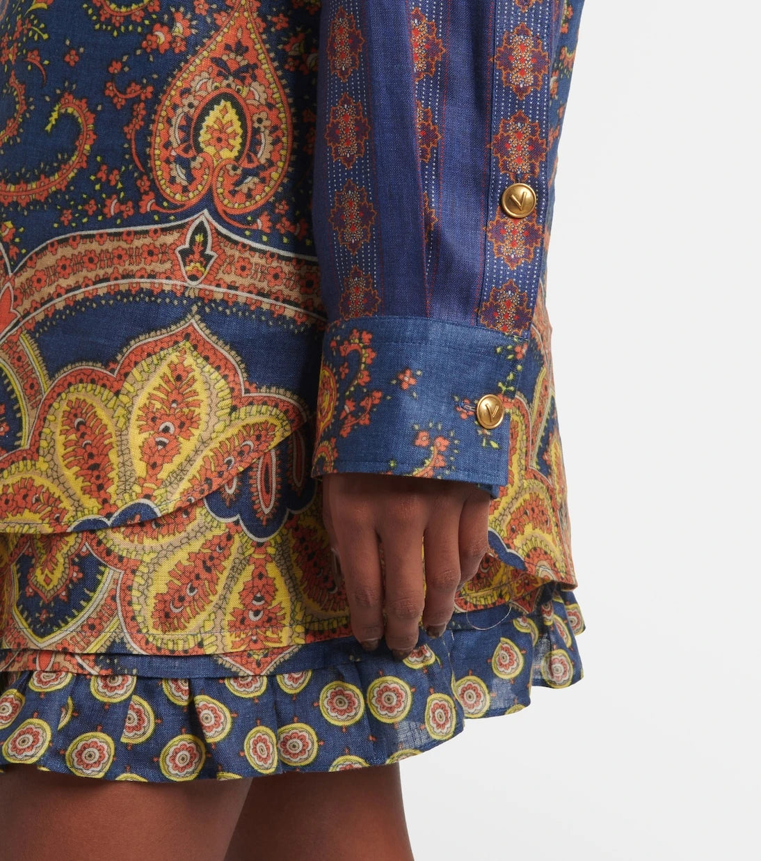 Valentino - Voyage Imaginaire VLogo linen blouse