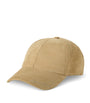 Beige Suede Embroidered Baseball Cap