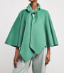 Wolk Morais Green Cashmere Bagatelle Cape