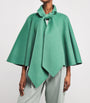 Wolk Morais Green Cashmere Bagatelle Cape