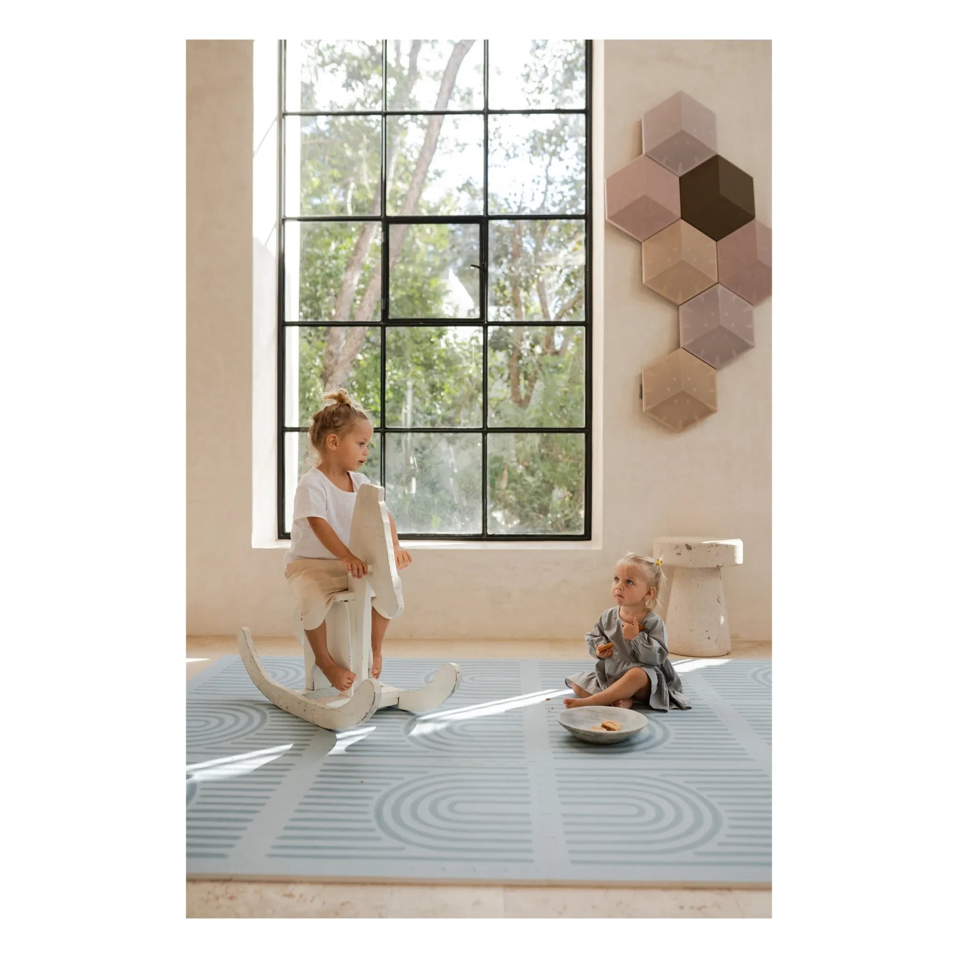 Toddlekind - Linear modular playmat | Grey blue