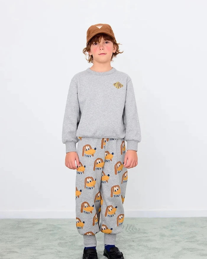 Детски памучен спортен панталон Tinycottons DOGS SWEATPANT