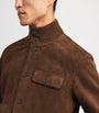 Polo Ralph Lauren Brown Suede Bomber Jacket