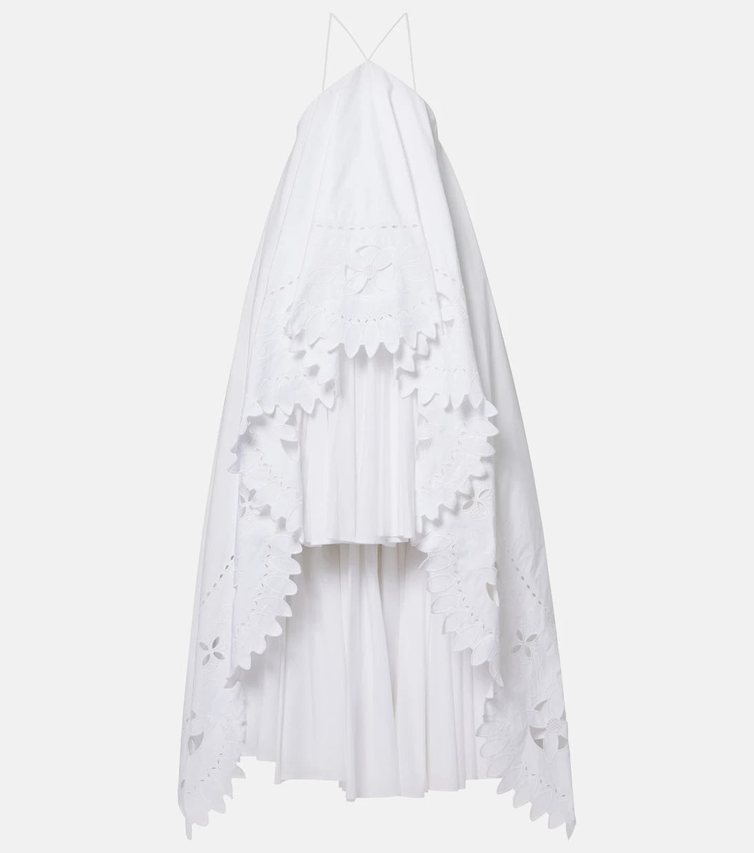 Jacquemus - Provençale tiered cotton poplin gown