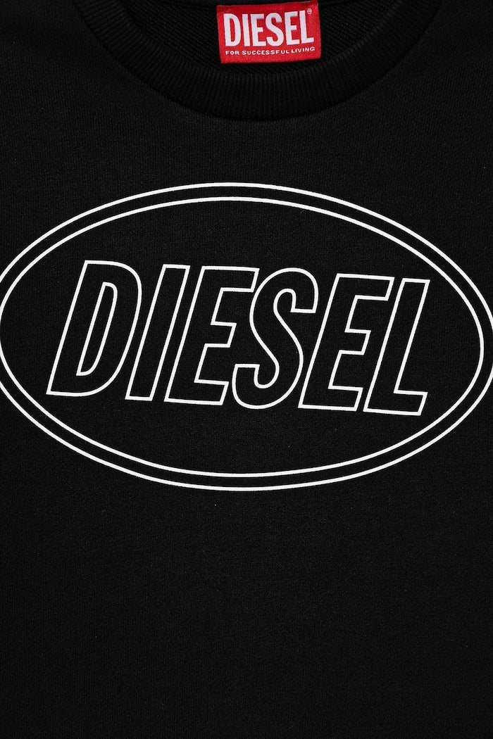 Детски памучен суичър Diesel SCIRCLE OVER SWEAT-SHIRT