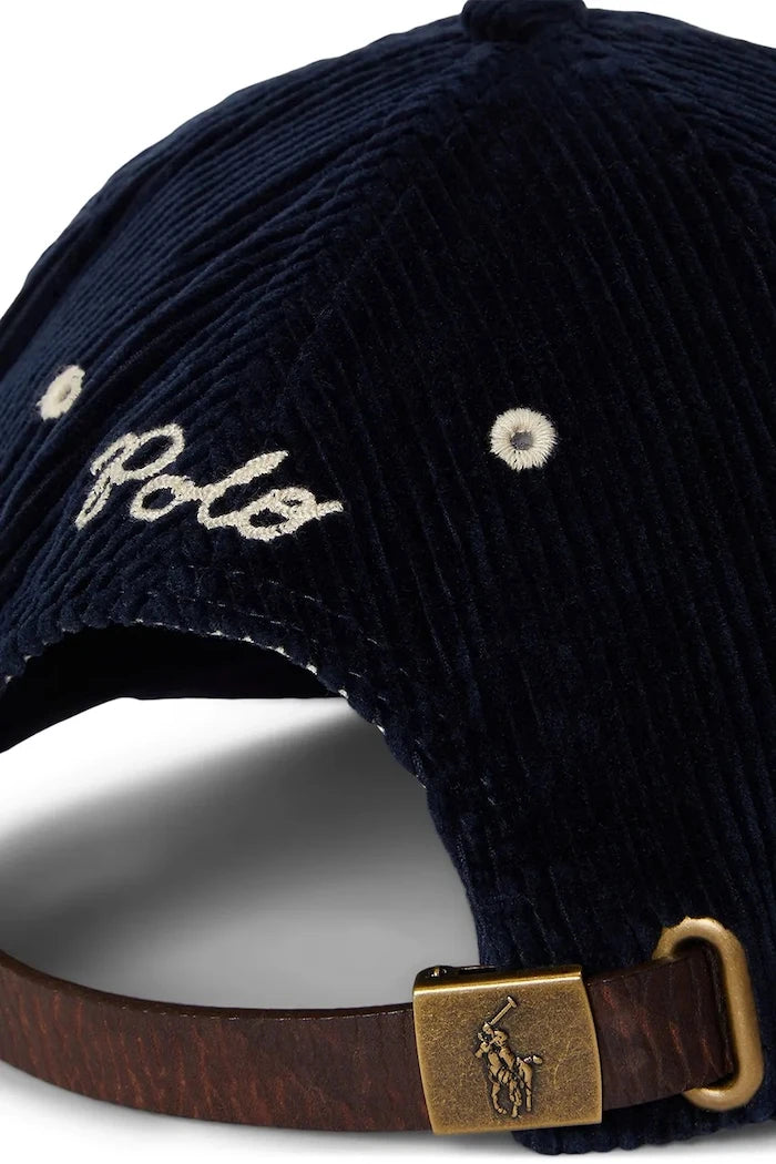 Джинсова шапка с козирка Polo Ralph Lauren